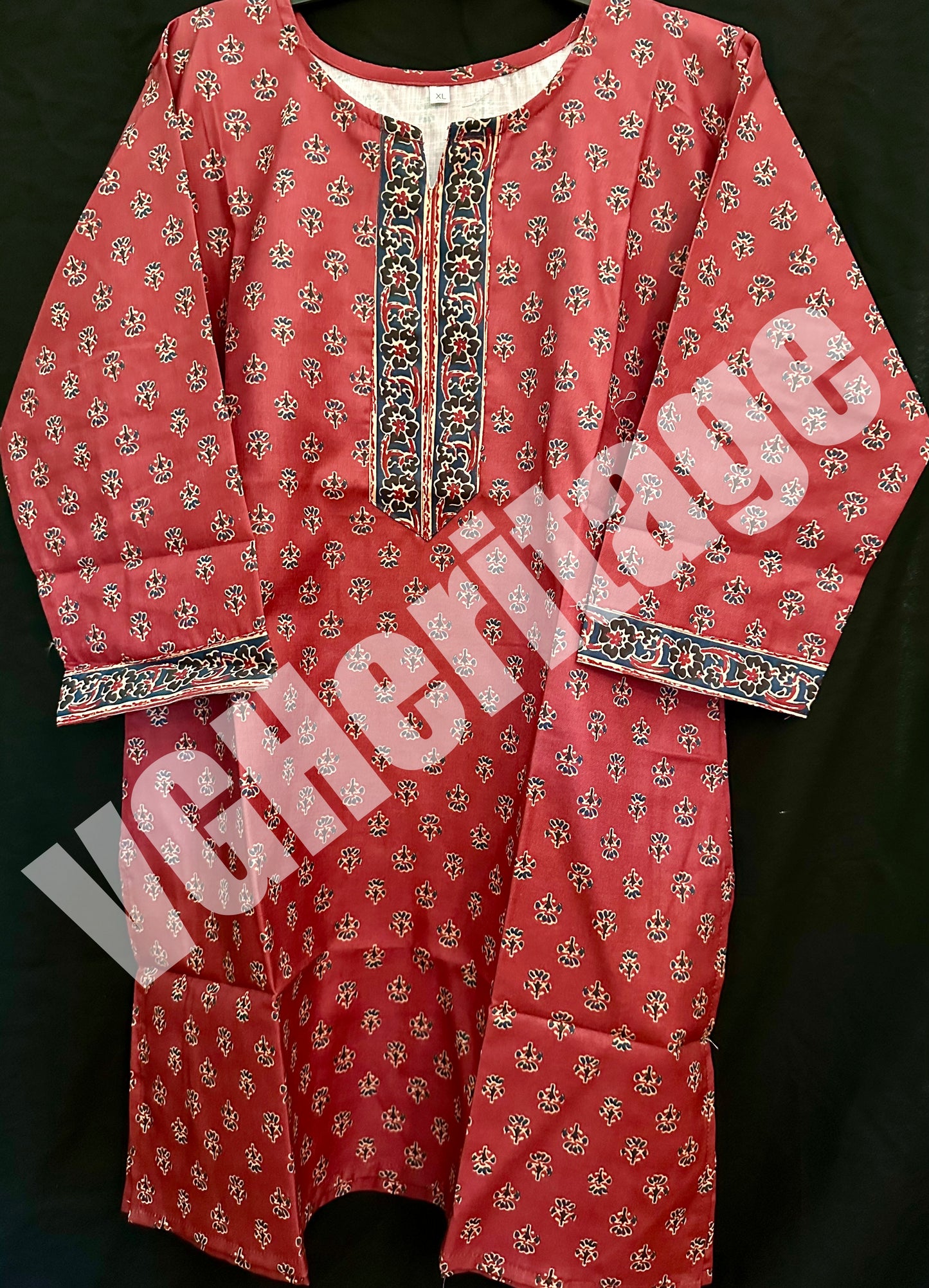 Cotton Kurti - Red