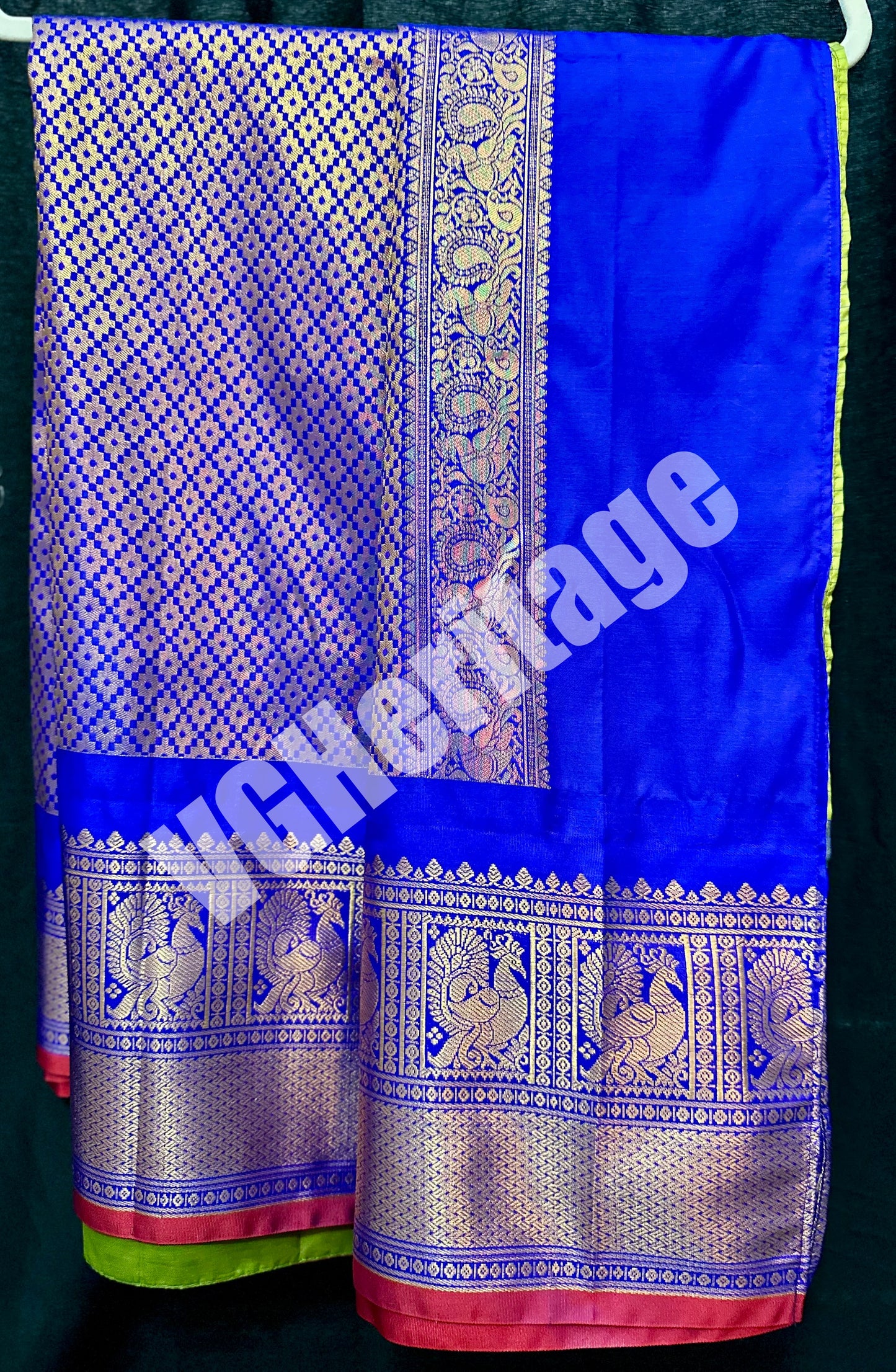 Semi Gudwal Saree wtih Stitched Blouse