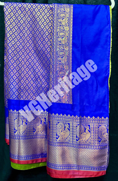 Semi Gudwal Saree wtih Stitched Blouse
