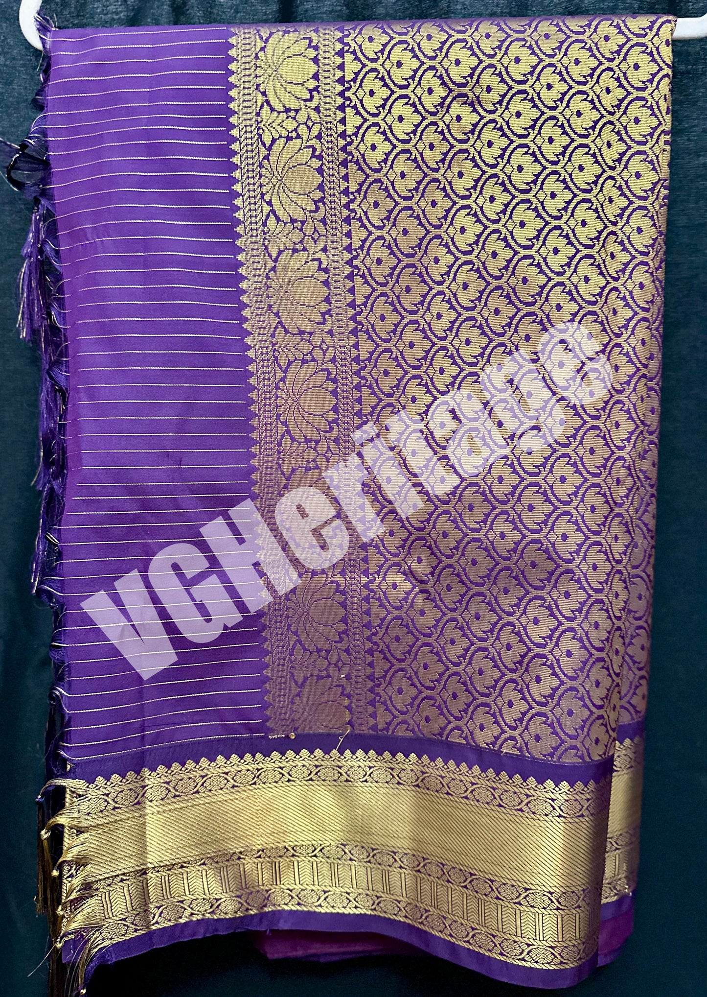 Kanchipuram Semi Silk Saree wtih Stitched Blouse