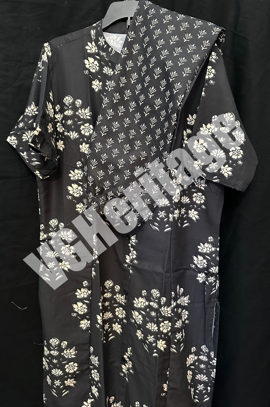 Black Aline Kurti Set